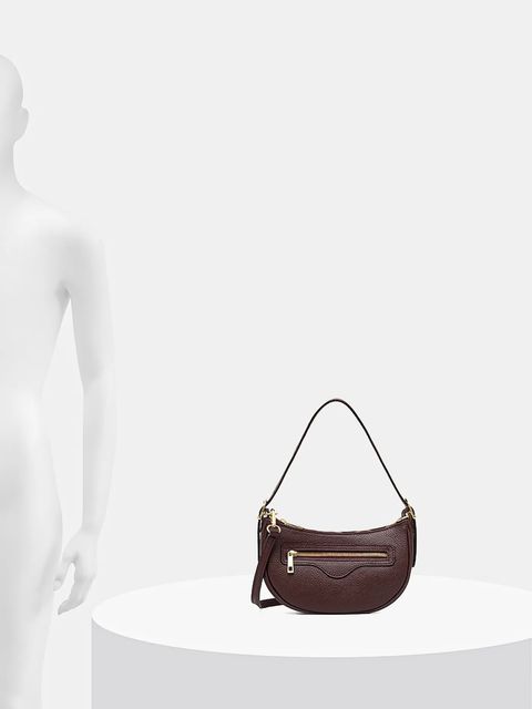 Answear Lab torebka skórzana kolor bordowy