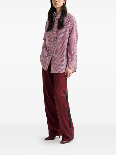 Essentiel Antwerp stripe-pattern shirt - Red