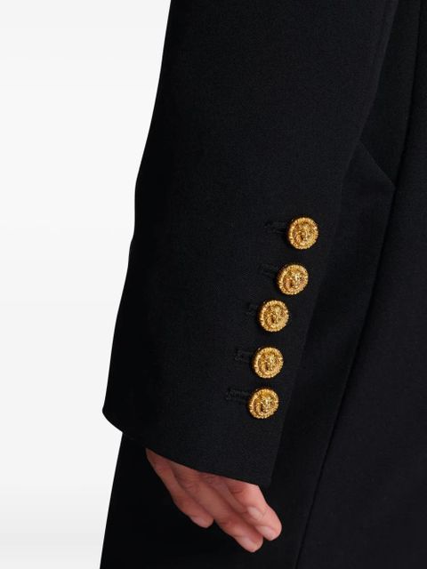 Balmain grain-de-poudre buttoned jacket - Black