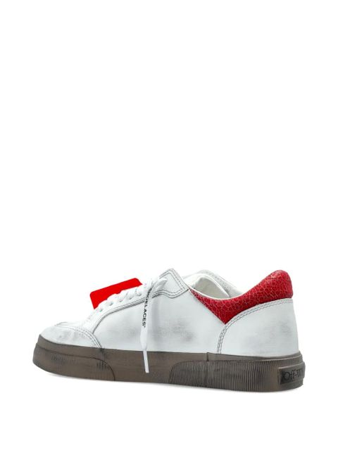Off-White arrow textured leather sneakers