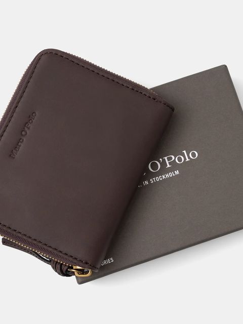 Marc O'Polo portfel skórzany damski kolor brązowy 5000007855
