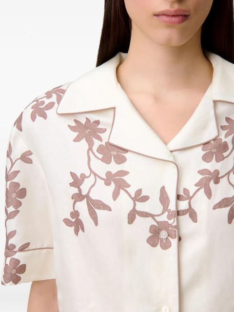 Claudie Pierlot floral-print shirt - White