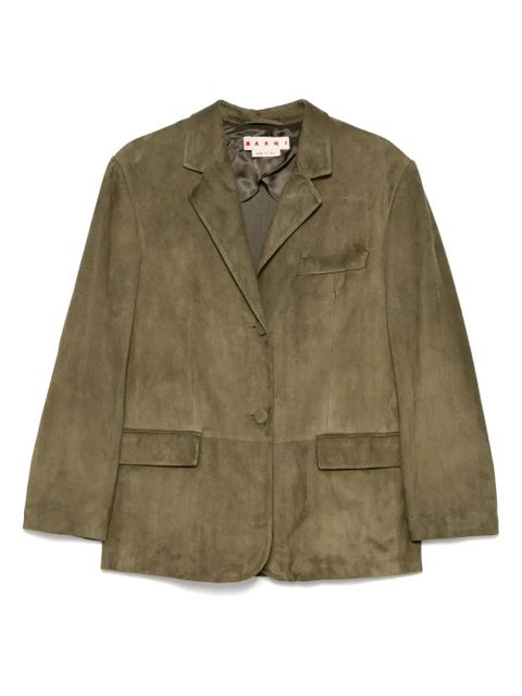 Marni single-breasted blazer - Green - zdjęcie produktu nr 1