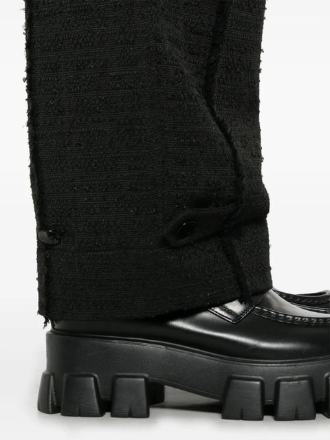 GANNI tweed trousers - Black