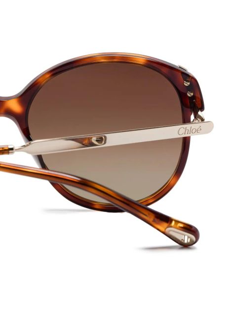Chloé Eyewear butterfly-frame sunglasses - Brown
