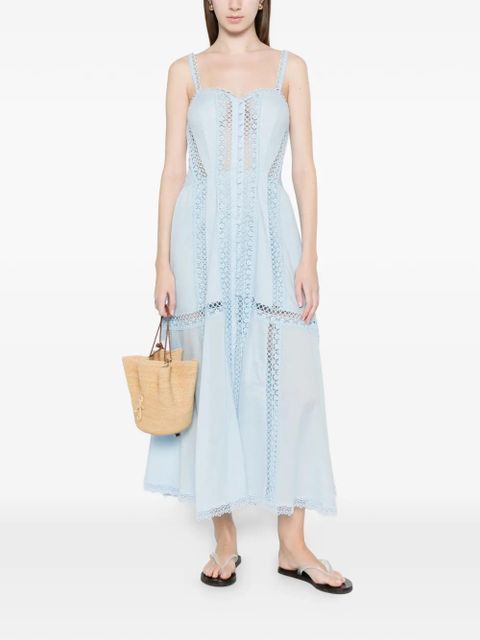 Charo Ruiz Ibiza lace trim dress - Blue - zdjęcie produktu nr 2