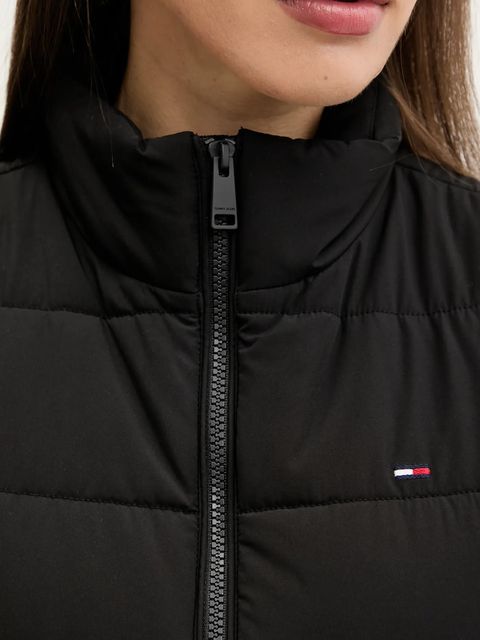 Tommy Jeans bezrękawnik damski kolor czarny przejściowy DW0DW21409