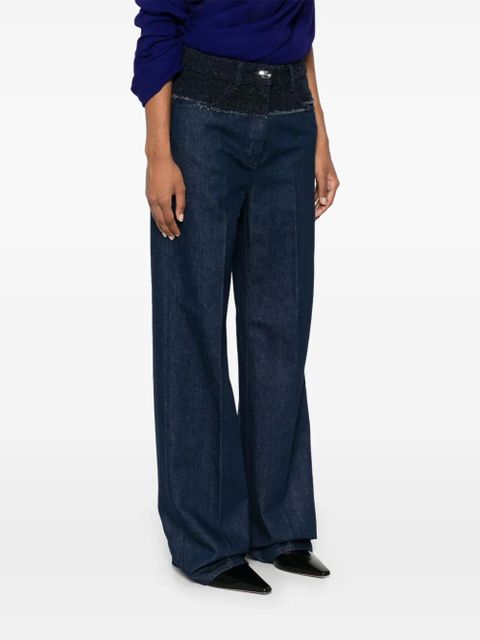 Givenchy bouclé-panelled jeans - Blue - zdjęcie produktu nr 2