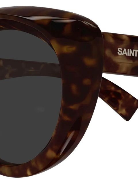 Saint Laurent Eyewear cat-eye grey lens sunglasses - Brown
