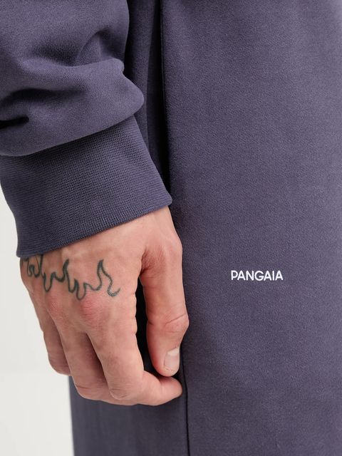 Pangaia spodnie dresowe bawełniane kolor fioletowy gładkie 10000295