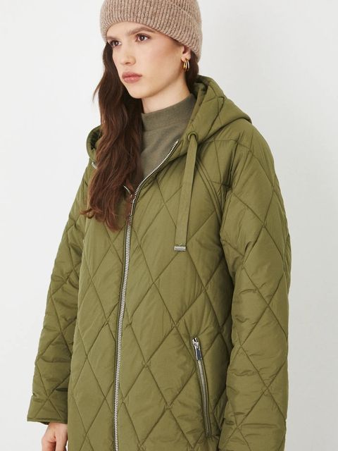 Medicine płaszcz damski kolor zielony przejściowy oversize