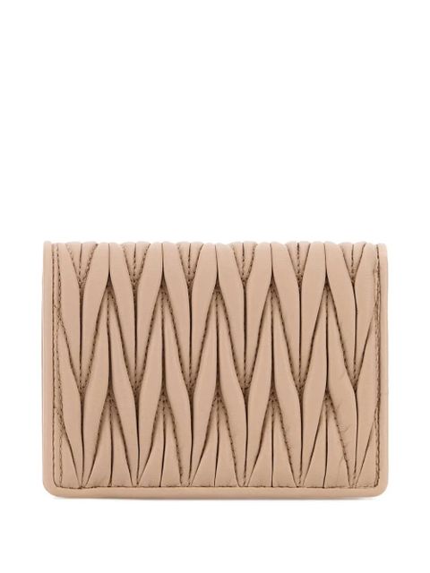 Miu Miu matelassé leather wallet - Neutrals - zdjęcie produktu nr 2