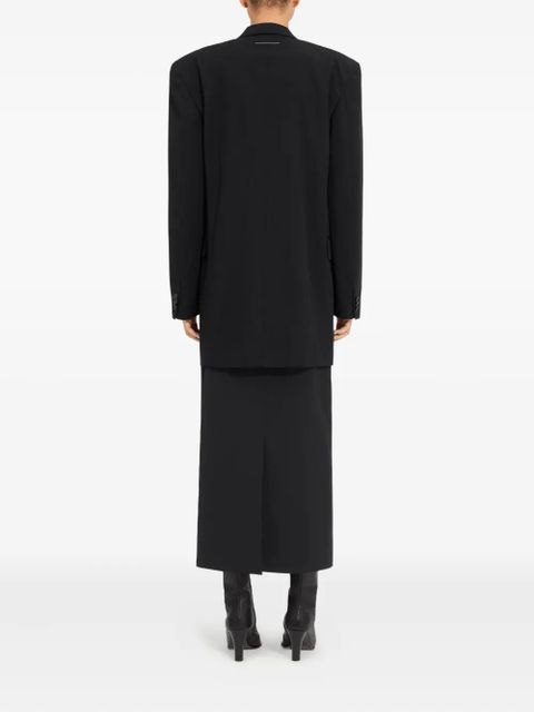 MM6 Maison Margiela double-breasted coat - Black