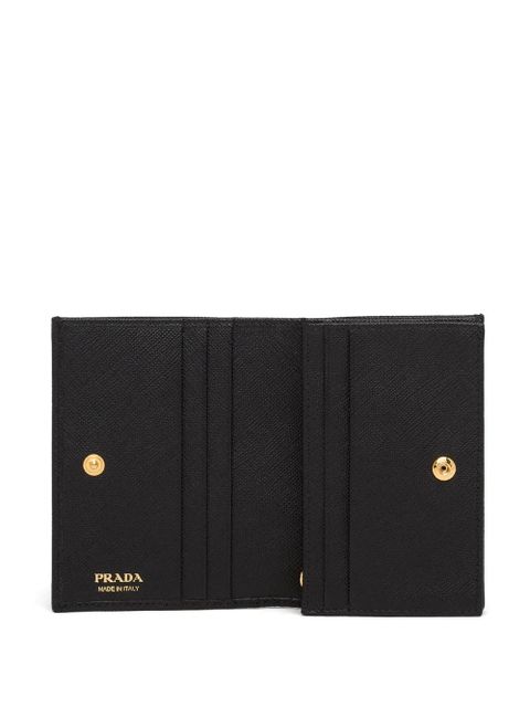 Prada Saffiano logo wallet - Black