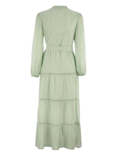 MC2 Saint Barth Leyde long-sleeve maxi dress - Green