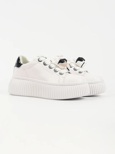 Karl Lagerfeld sneakersy skórzane KREEPER LO kolor biały KL42336T - zdjęcie produktu nr 2