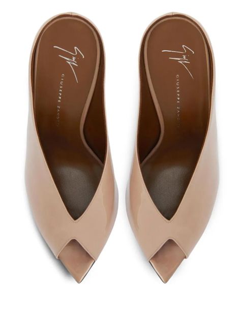 Giuseppe Zanotti 90mm Intriigo leather sandals - Neutrals