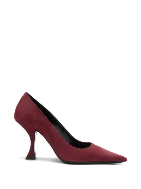 BY FAR Viva pointed sculpted heel pumps - Red - zdjęcie produktu nr 1