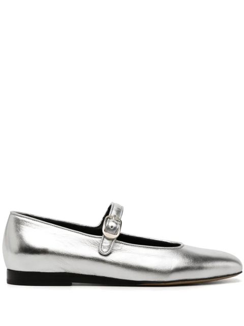 Le Monde Beryl Mary Jane leather ballerina shoes - Silver