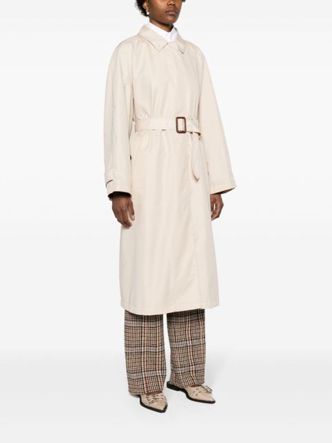 Gucci belted gabardine trench coat - Neutrals