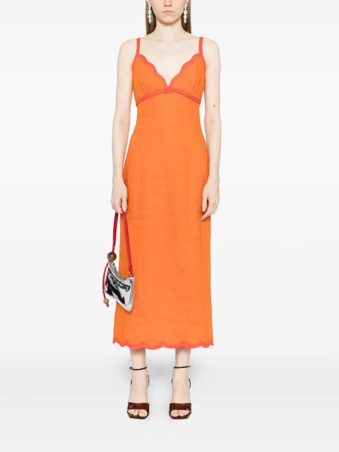 Reformation Sara dress - Orange - zdjęcie produktu nr 2