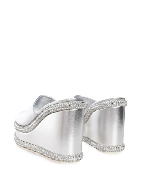 Casadei 80mm Jasmine wedges - Silver - zdjęcie produktu nr 2