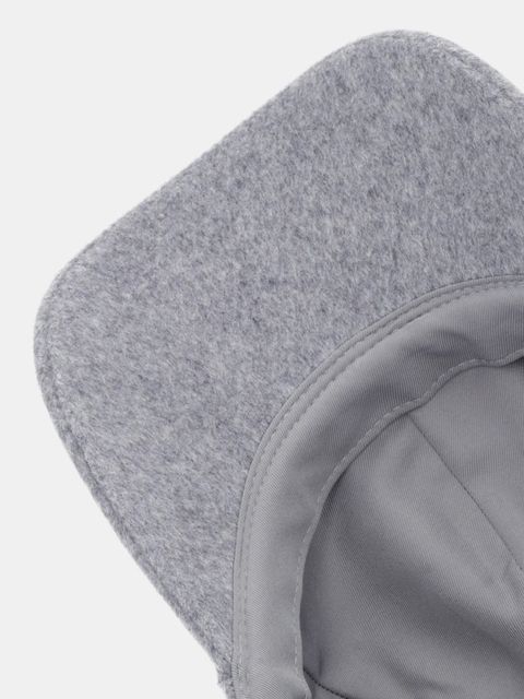 BOSS czapka z daszkiem z dodatkiem wełny kolor szary 50550607