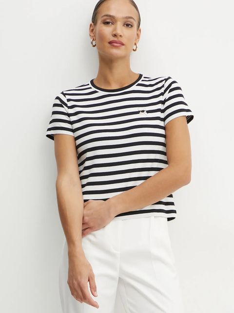 Karl Lagerfeld t-shirt bawełniany IKON - zdjęcie produktu nr 1