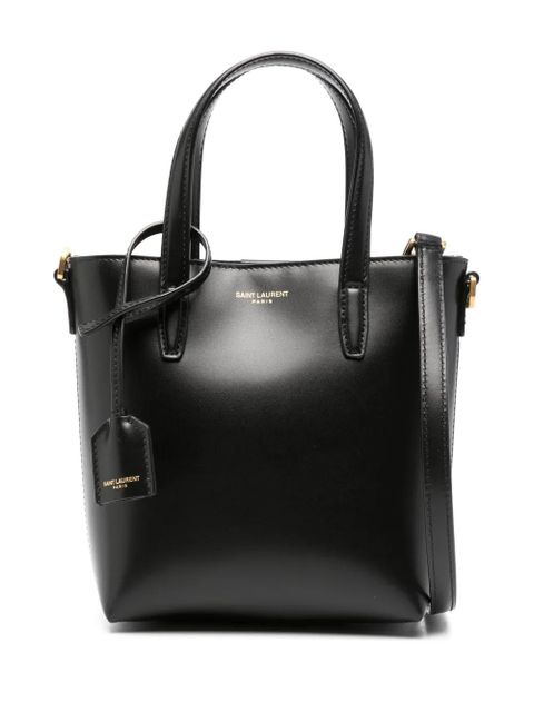 Saint Laurent mini Shopping leather tote bag - Black - zdjęcie produktu nr 1