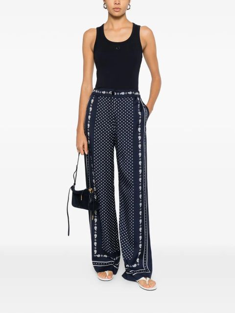 Maje polka-dot trousers - Blue