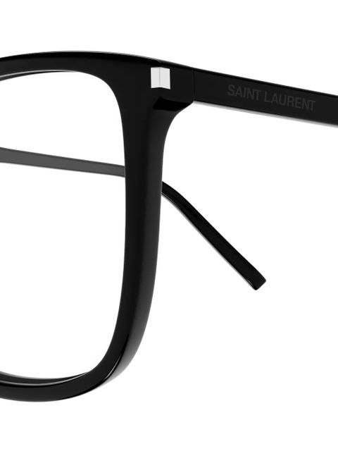 Saint Laurent Eyewear geometric glasses - Black - zdjęcie produktu nr 2