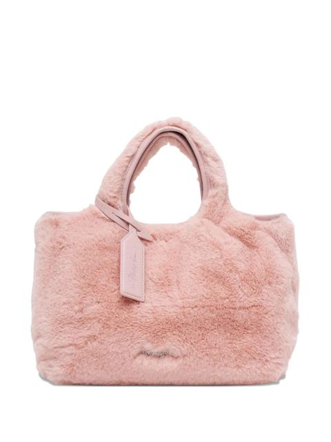 3.1 Phillip Lim Mini Market faux-fur tote bag - Pink - zdjęcie produktu nr 1