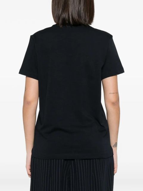 Moncler logo-embroidered T-shirt - Blue