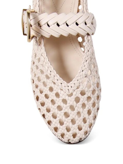 ZIMMERMANN Alchemy braided buckle ballet flats - Neutrals