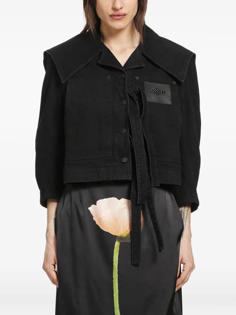 Simone Rocha cropped jacket - Black - zdjęcie produktu nr 2