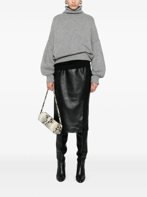 KHAITE roll-neck sweater - Grey