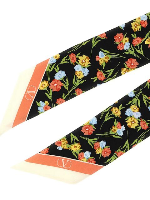 Valentino Garavani Après l'hiver-Garofani print bandeau - Black