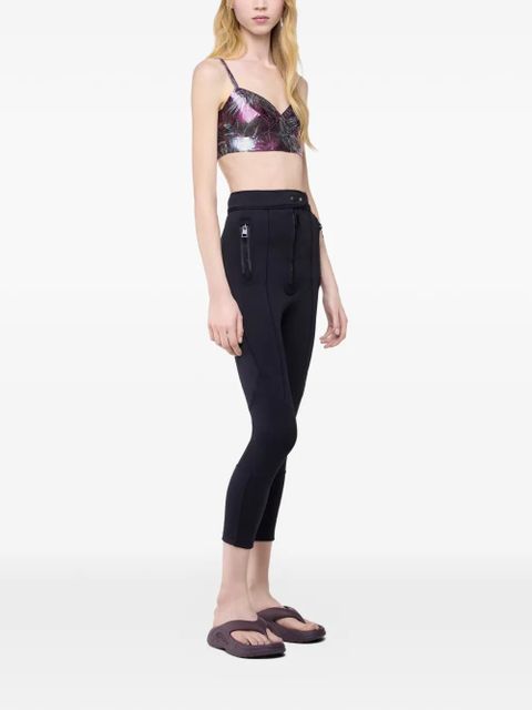 Rabanne zip-pocket capri trousers - Black - zdjęcie produktu nr 2