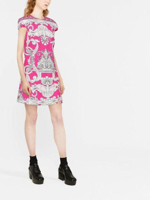 Versace Silver Baroque mini shift dress - Pink - zdjęcie produktu nr 2