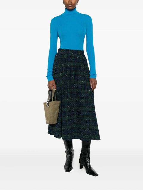 Maje roll-neck ribbed top - Blue - zdjęcie produktu nr 2