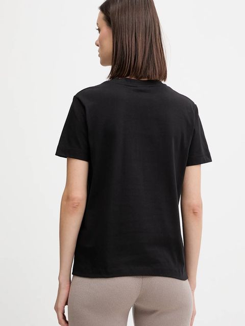 Guess t-shirt bawełniany MENA damski kolor czarny V5BI07 K8FQ4