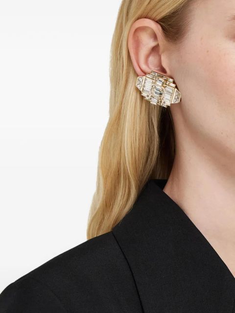 Ferragamo Déco earrings with crystals - Gold - zdjęcie produktu nr 2