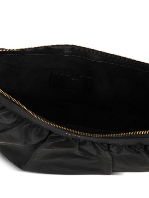 Balmain Ébène gathered shoulder bag - Black