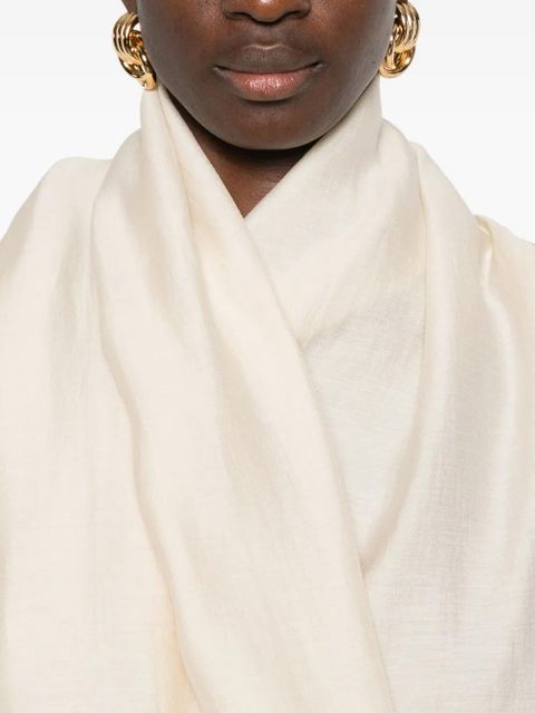 TOTEME attached-scarf blouse - Neutrals