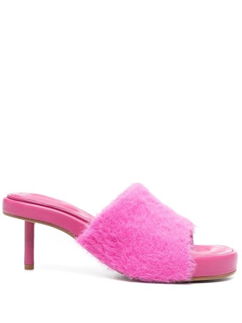 Jacquemus textured-finish open-toe sandals - Pink - zdjęcie produktu nr 1