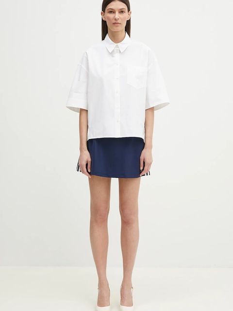 adidas Originals spódnica 3S Mini Skirt kolor granatowy mini rozkloszowana JD0283