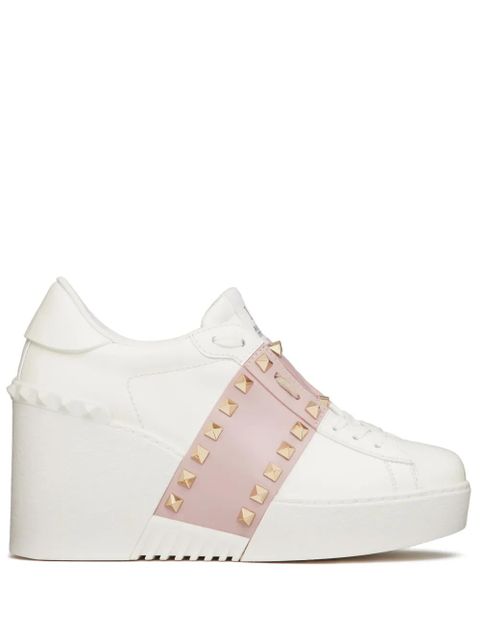 Valentino Garavani Open Disco 85mm wedge sneakers - White
