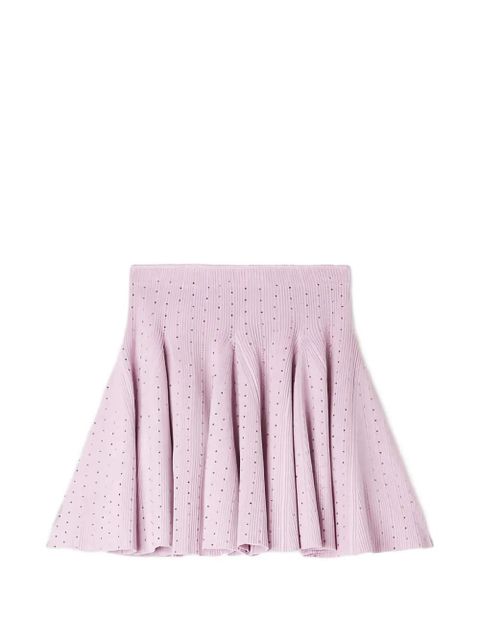 SANDRO mini elasticated-waistband skirt - Purple - zdjęcie produktu nr 1