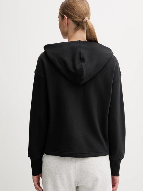 adidas bluza bawełniana All SZN damska kolor czarny z kapturem z aplikacją JJ1251 - zdjęcie produktu nr 2