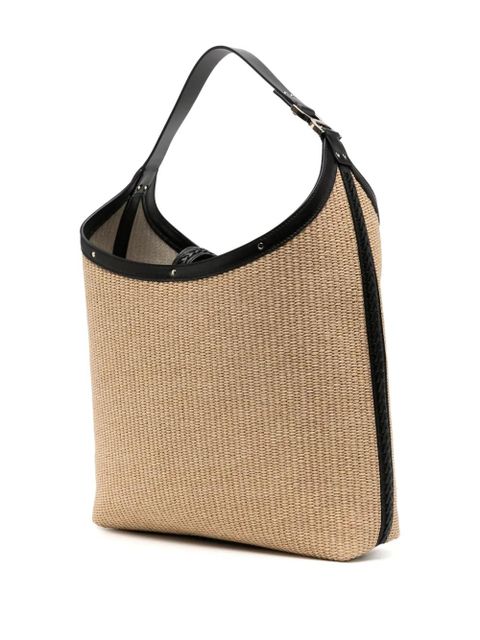 Chloé Marcie raffia tote bag - Brown